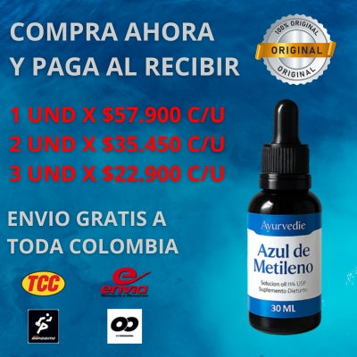 AZUL DE METILENO AYURVEDIC 30 ML