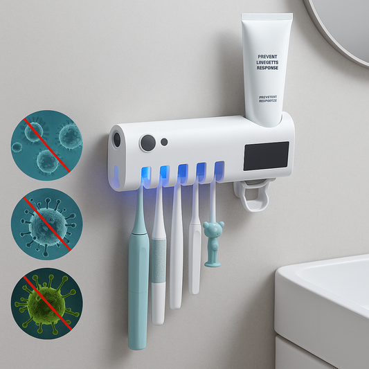 ESTERILIZADOR DE CEPILLOS CON DISPENSADOR