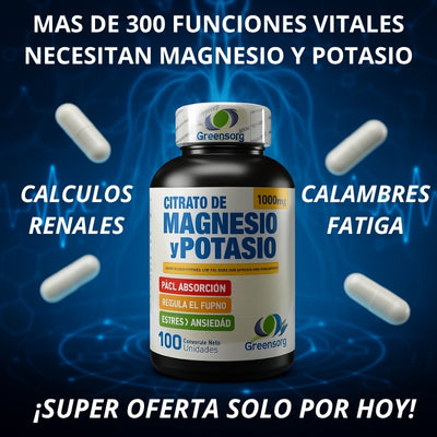 CITRATO DE MAGNESIO Y POTACIO GREENSOFG